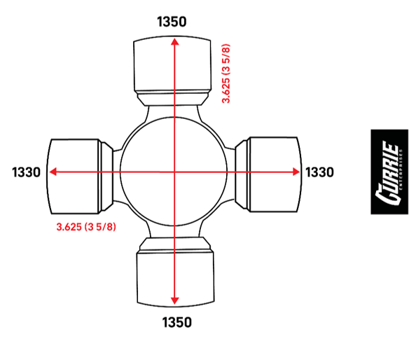 universal joint dimensions