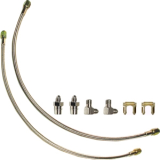 Picture of CE-6013W - Stainless Braided Caliper Flex Hose Kit (for Wilwood Brakes)