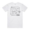 Currie Blueprint Tee White - 002