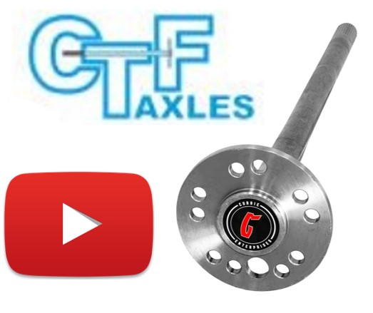 Currie Enterprises Cut-to-Fit Axle 32in w/Seal Retainer Studs