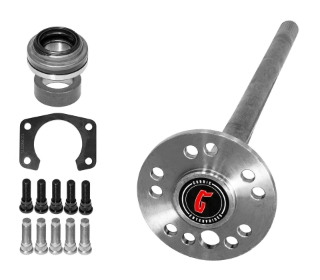 Currie Cut-to-Fit Axle with 5 x 4.5 in. Bolt Pattern, Axle Bearing, Retainer and 1/2 inch studs