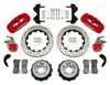 Picture of CE-6014-14263DR - Wilwood Disc Brake Kit w/ E-Brake - 14" Drilled & Slotted Rotors & Red Calipers (for Currie Floater)