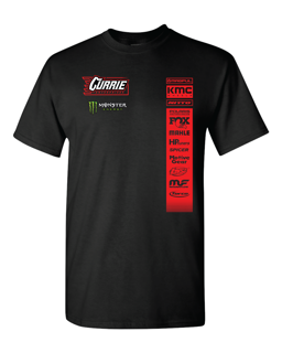 '22 Casey Currie Racing - Team Tee - Short Sleeve - Black - Front